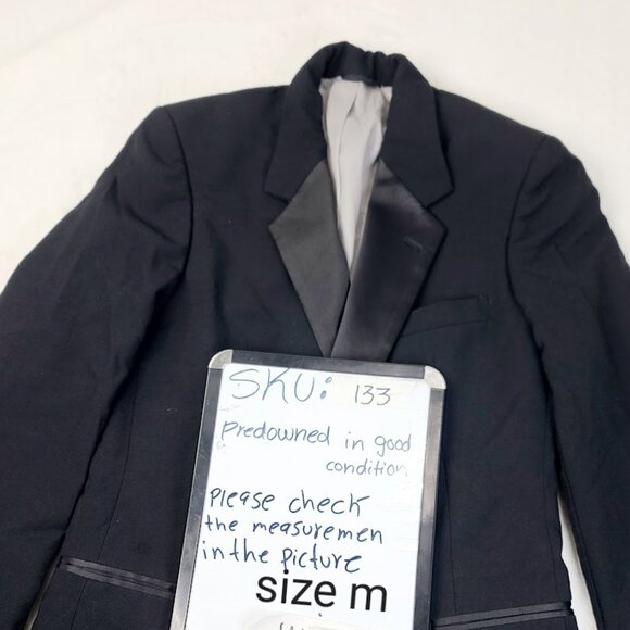 Christian Dior Men's Black Monsieur Collared Single Breasted Tuxedo Jacket Sz M - Picture 6 of 6